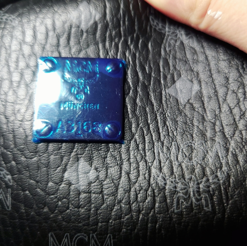 MCM stark Studded Backpack Nwt Still Has Blue  Protective Film Never Used - Picture 10 of 12